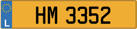 Trailer License Plate